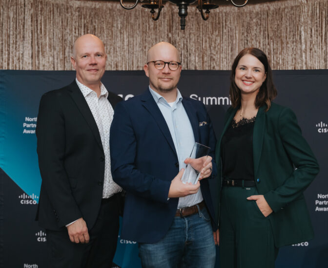 Frendy palkittiin jälleen Ciscon parhaana pk-yrityskumppanina Pohjois-Euroopassa